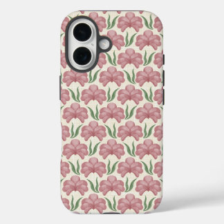 Dusty Rose Flora iPhone 16 Case