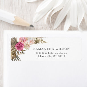 Dusty Rose Floral Boho Wedding