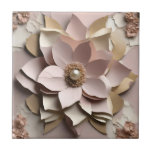 Dusty Rose Floral - Ceramic Tile<br><div class="desc">Dusty Rose Floral - Ceramic Tile 
Wooden Keepsake Box 
Design 08
A perfect little gift!</div>