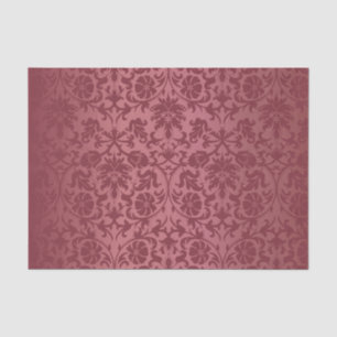 Dusty Rose Floral Damask Tissue Paper