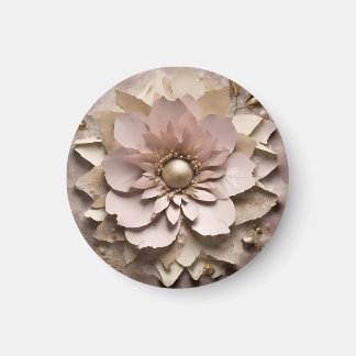 Dusty Rose Floral - Magnet 