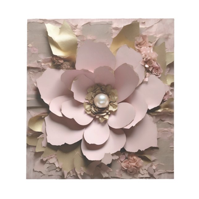 Dusty Rose Floral - Notepad (Front)