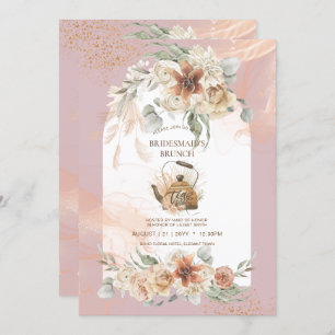 Dusty Rose Floral Pampas Grass Boho BRIDAL SHOWER