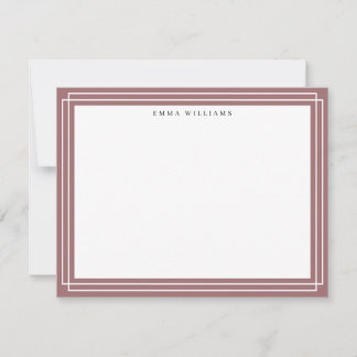 Dusty Rose Frame Note Card
