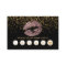Dusty Rose Glitter Lips Loyalty Cards on Black