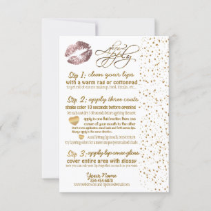 Dusty Rose & Gold Confetti Lip Instructions 3