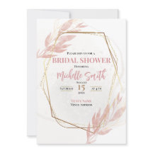 Dusty Rose Gold Eucalyptus Floral Bridal Shower