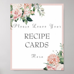 Dusty Rose Leave your recipe card here Poster