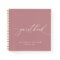 Dusty Rose Minimalist Wedding Guestbook Notebook