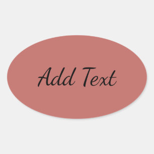 Dusty Rose Oval Sticker