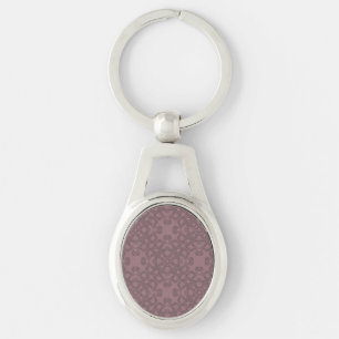 Dusty rose pattern key ring