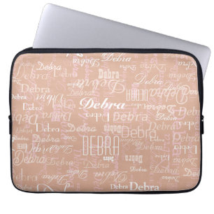 Dusty Rose Personalised Name all-over-print Laptop Sleeve