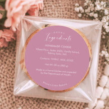 Dusty Rose Pink Bakery Ingredients