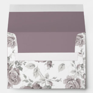 Dusty rose pink engagement party envelope