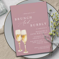 Dusty Rose Pink | Girly Champagne Birthday Brunch