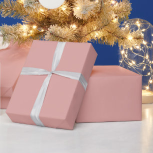Dusty Rose Pink Plain Solid Colour  Wrapping Paper