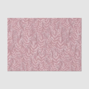 Dusty Rose Pink Wedding Vintage Botanical Tissue Paper