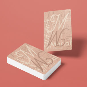 Dusty Rose Playing Cards for girls