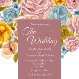 Dusty Rose Simple Style Wedding