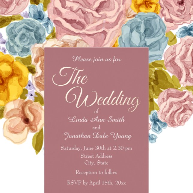 Dusty Rose Simple Style Wedding (In Situ Wedding)