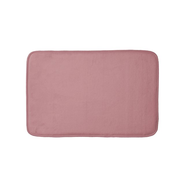 Dusty Rose Solid Colour Bath Mat (Front)