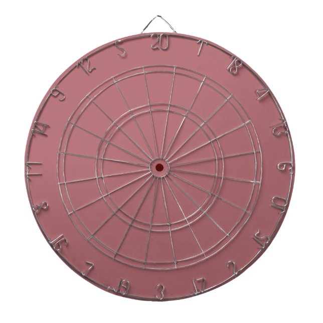 Dusty Rose Solid Colour  Dartboard (Front)