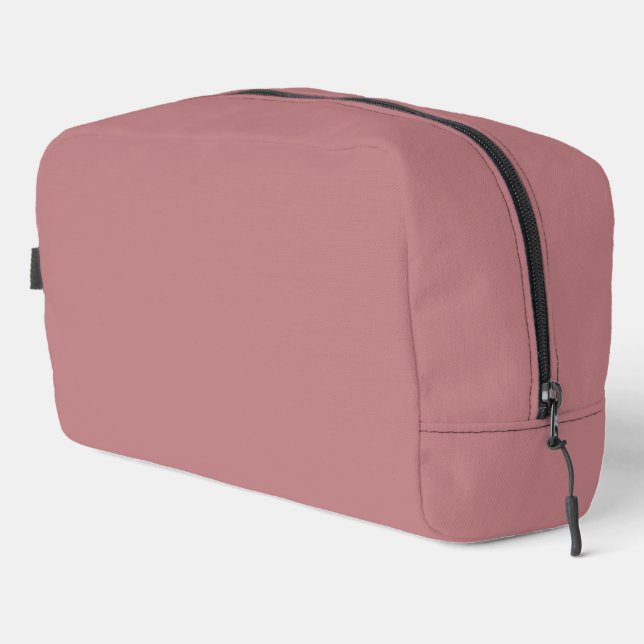 Dusty Rose Solid Colour Dopp Kit (Right Corner)