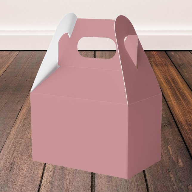 Dusty Rose Solid Colour Favour Box (Creator Uploaded)