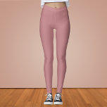 Dusty Rose Solid Colour Leggings<br><div class="desc">Dusty Rose Solid Colour</div>