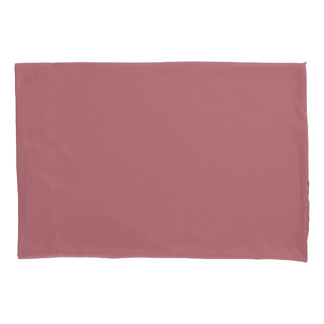 Dusty Rose Solid Colour  Pillowcase (Front)