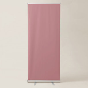 Dusty Rose Solid Colour Retractable Banner