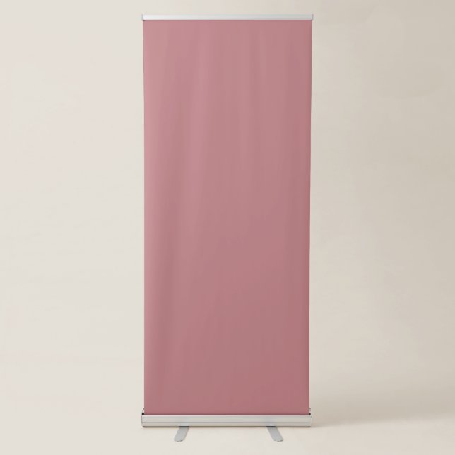 Dusty Rose Solid Colour Retractable Banner (Front)
