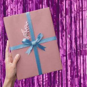Dusty Rose Solid Colour Wrapping Paper