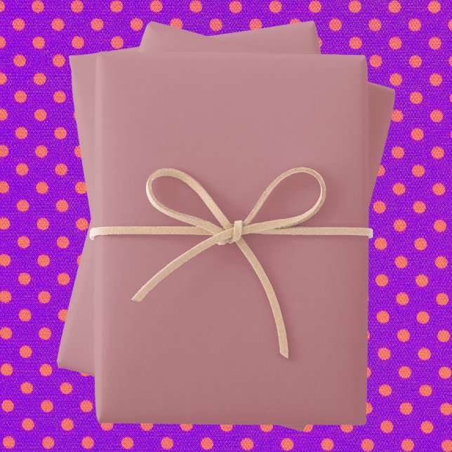 Dusty Rose Solid Colour Wrapping Paper Sheet (Creator Uploaded)