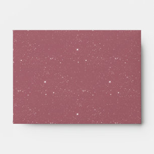 Dusty Rose Starry Night Sparkles Envelope