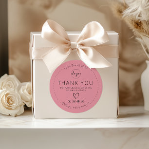 Dusty Rose Sticker Logo Thank you for your order
