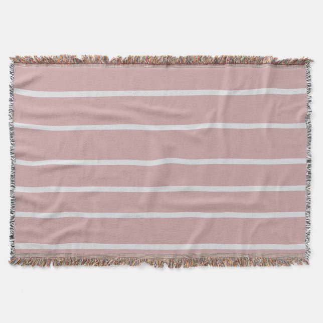 Dusty Rose  Throw Blanket (Front)