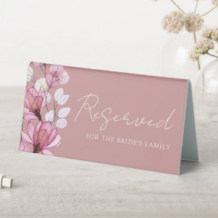 Dusty Rose Transparent Floral Reserved