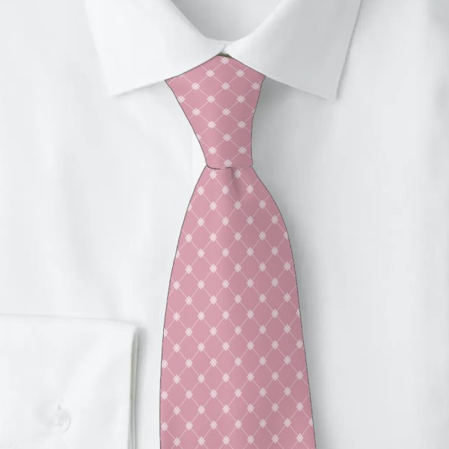 Dusty Rose Trellis Tie (Creator Uploaded)