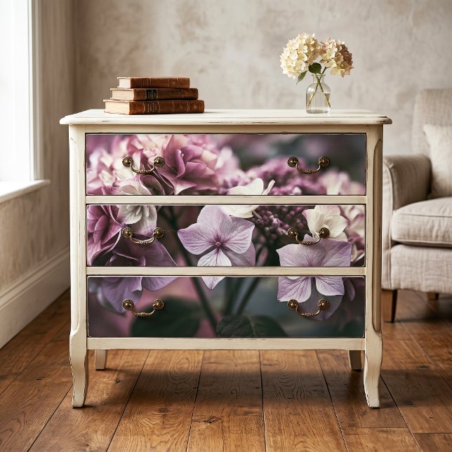 Dusty Rose Vintage Botanical Hydrangea Decoupage Tissue Paper (Creator Uploaded)