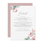 Dusty Rose Wedding Details Enclosure 