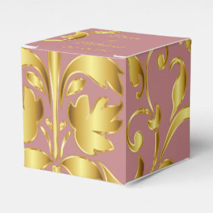 Dusty Rose Wedding Favours Box