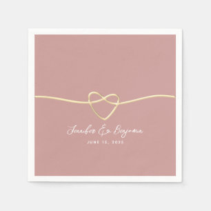 Dusty Rose Wedding Napkin