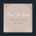 Dusty Rose Wedding Save The Date Invitation Magnet<br><div class="desc">Minimalist,  elegant,  simple dusty rose wedding save the date invitation magnet with modern calligraphy script. Perfect choice for spring or summer weddings.</div>