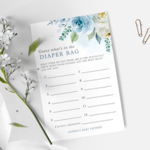 Dusty  Rose What Is In The Diaper Bag Shower Game