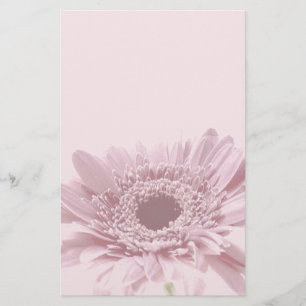 Dusty Rose with Flower Stationery