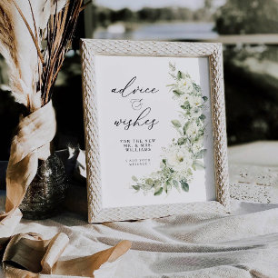 Dusty Sage Green Advice & Wishes Pedes Pedestal Sign