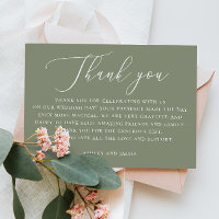 Dusty Sage Green Script Wedding | Elegant Rustic