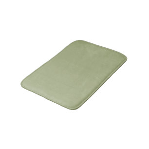 Dusty Sage Green Solid Colour Bath Mat