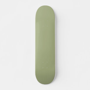 Dusty Sage Green Solid Colour Skateboard